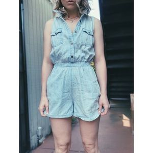 Denim Romper